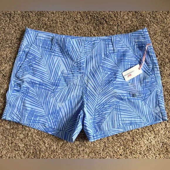 NWT Vineyard Vines blue palm shirts size 16 - Picture 7 of 9